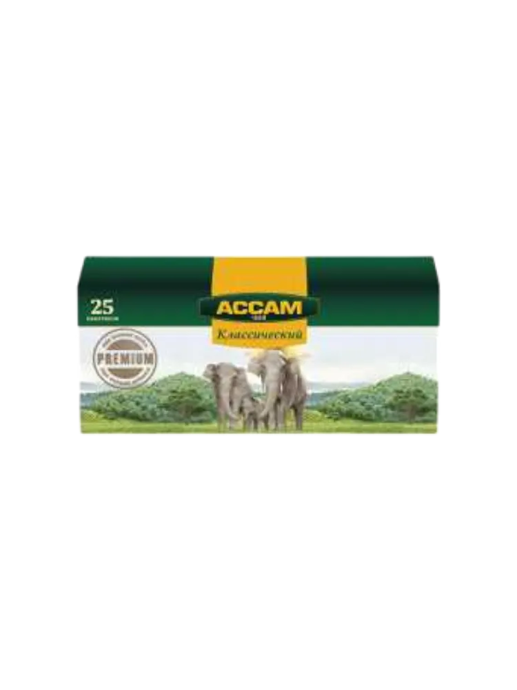 ЧАЙ АССАМ 1.8Г*25ШТ ЗЕЛЕНЫЙ