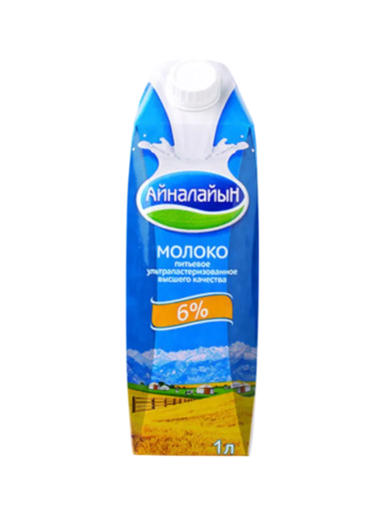 МОЛОКО АЙНАЛАЙЫН 1Л 6% TGA 