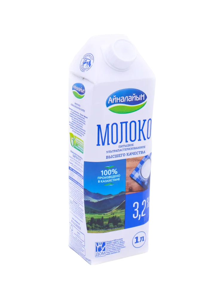 МОЛОКО АЙНАЛАЙЫН 1Л 3.2% TGA 