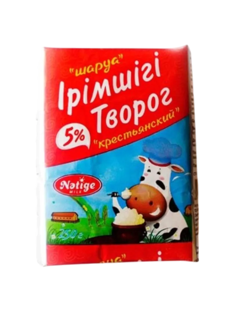 ТВОРОГ НЭТИЖЕ 200Г 5% КРЕСТЬЯНСКИЙ