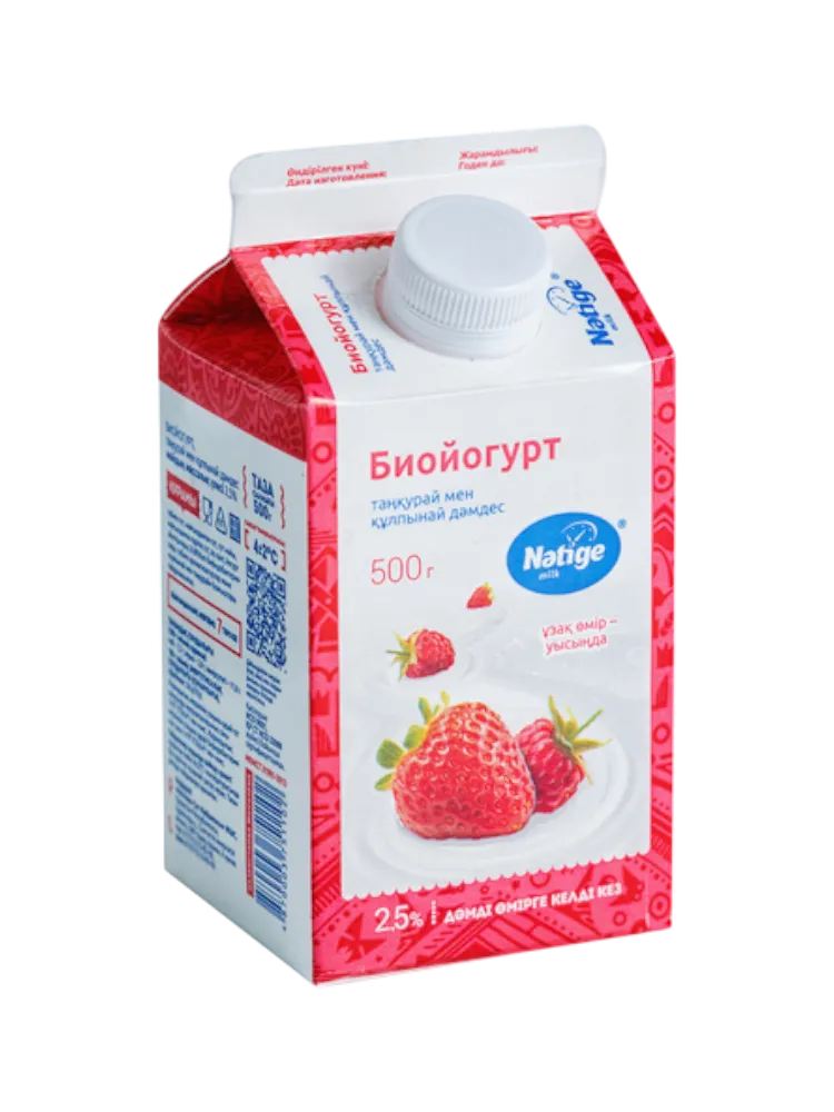 ЙОГУРТ НЭТИЖЕ 450Г 1.5% МАЛИНА/КЛУБНИКА