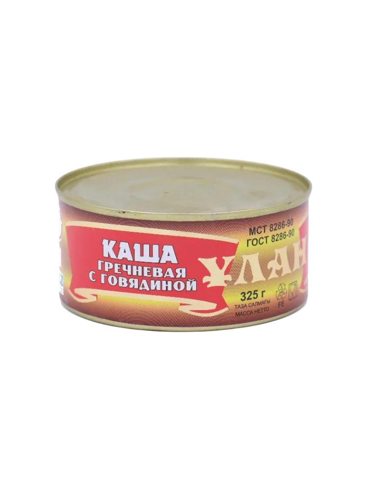 КАША УЛАН 325Г ГРЕЧКА С ГОВЯДИНОЙ