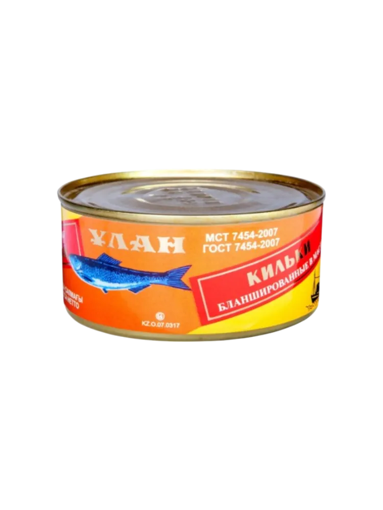 КОНСЕРВЫ КИЛЬКИ 240Г БЛАНШИРОВАННЫЕ