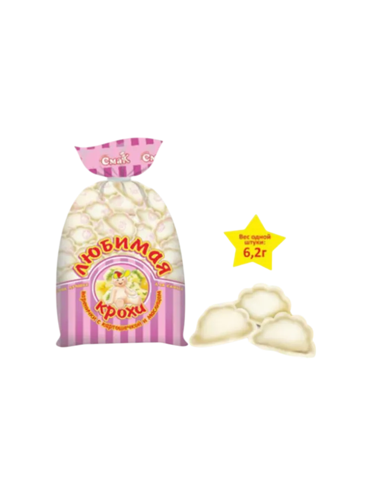 ПС ВАРЕНИКИ КРОХА 900Г С КАРТОФЕЛЕМ