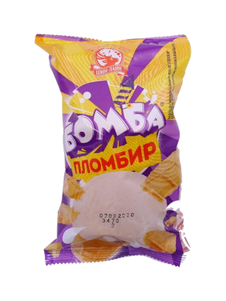 МОРОЖ ШИН-ЛАЙН 90Г БОМБА ПЛОМБИР СТАКАН