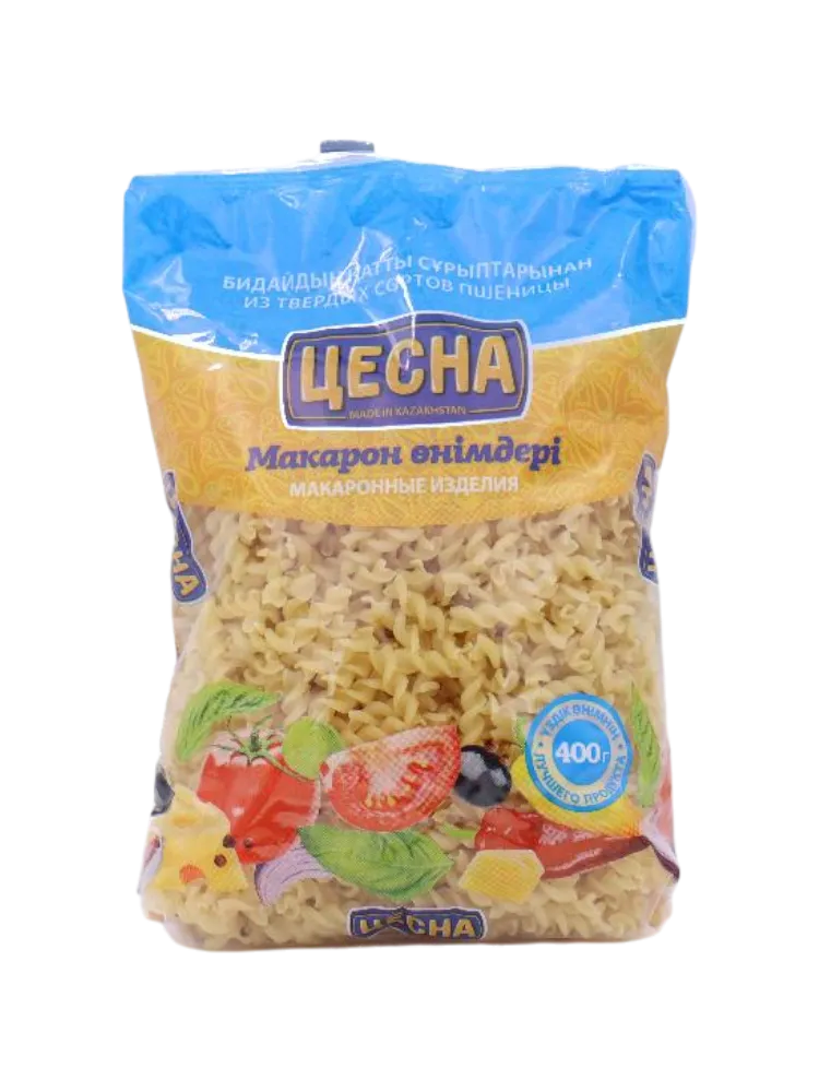 МАКАРОНЫ ЦЕСНА ГОЛД 400Г СПИРАЛЬ 