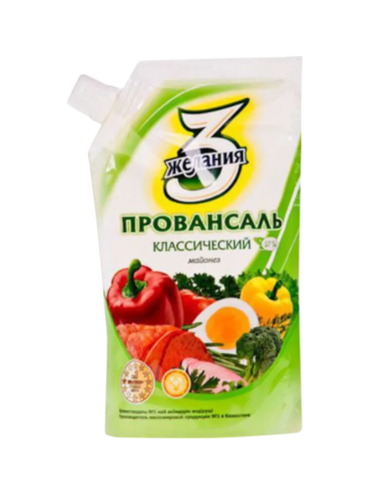 МАЙОНЕЗ 3 ЖЕЛАНИЯ 700Г ПРОВАНСАЛЬ КЛАССИЧЕСКИЙ Д/П