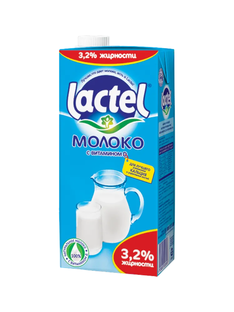 МОЛОКО FOOD MASTER 3.2% 1Л LACTEL