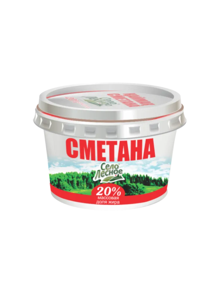 СМЕТАНА СЕЛО ЛЕСНОЕ 180Г 20%