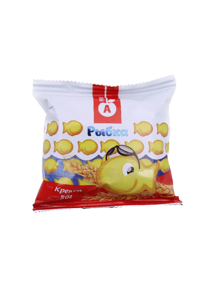 АП ПЕЧЕНЬЕ 50Г КРЕКЕР РЫБКА