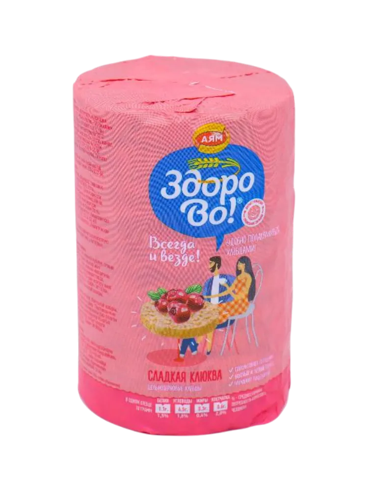 СЛАЙСЫ ЗДОРОВО 100Г СЛАДКАЯ КЛЮКВА