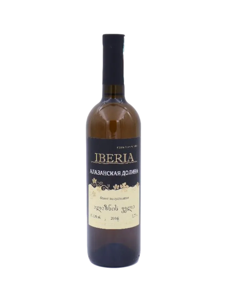 ВИНО IBERIA 0.75Л АЛАЗАНСКАЯ ДОЛИНА БЕЛ П/СЛ - фото 1