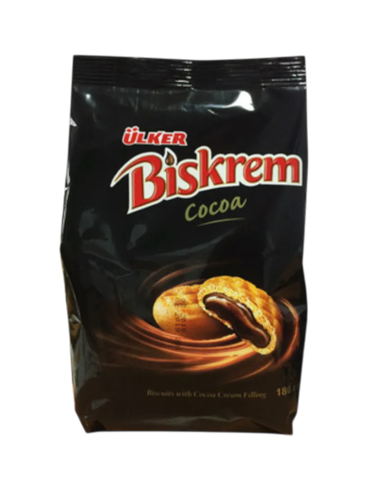 ПЕЧЕНЬЕ BISKREM 180Г КАКАО/КРЕМ