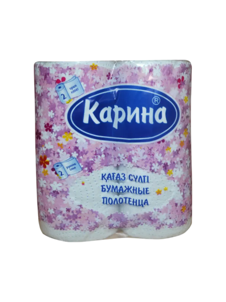 ПОЛОТЕНЦЕ БУМАЖНЫЕ КАРИНА-ЛЮКС 2ШТ