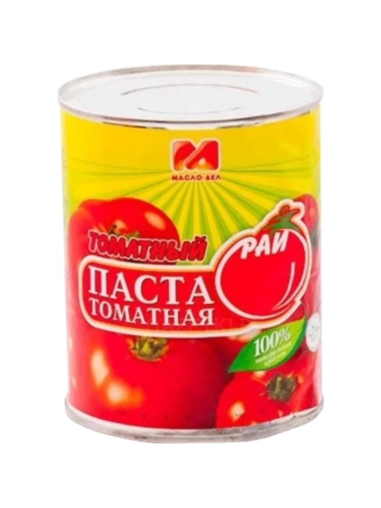 ТОМАТ ПАСТА ТОМАТНЫЙ РАЙ 320Г ГОСТ Ж/Б 