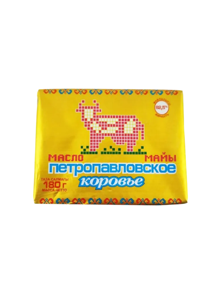 МАСЛО СЛИВ 180Г ПЕТРОПАВЛОВСКОЕ КОРОВЬЕ