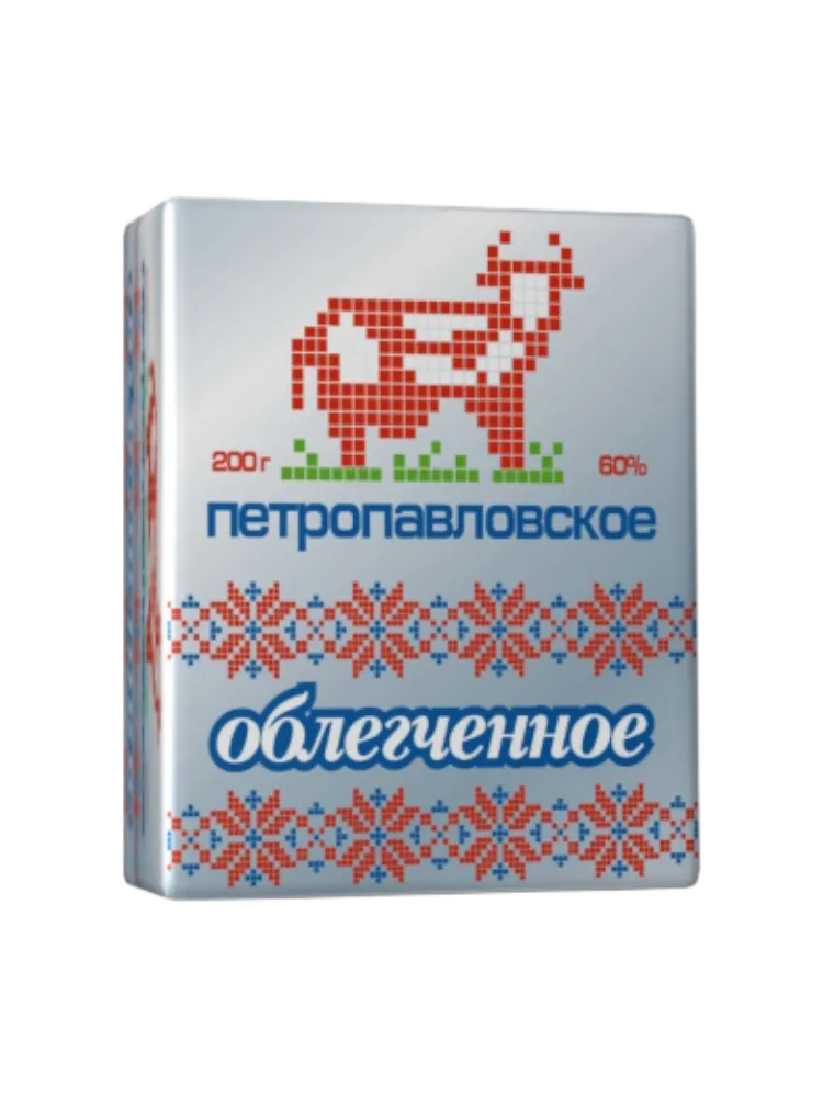 МАСЛО СЛИВ 180Г ПЕТРОПАВЛОВСКОЕ ОБЛЕГЧЕННОЕ 60%