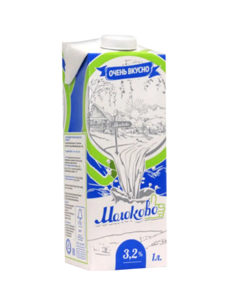 МОЛОКО MILKO BO 1Л 3.2% ТБА