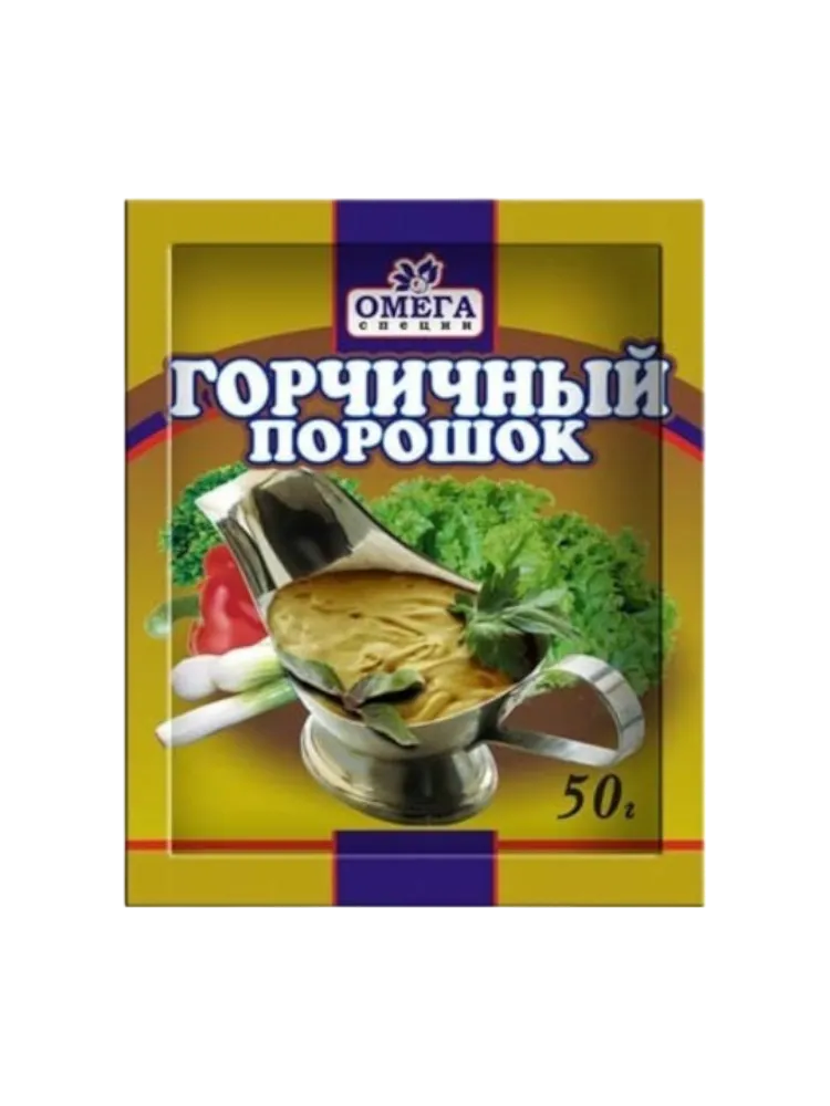 ПРИПРАВА ОМЕГА 50Г ГОРЧИЦА ПОРОШОК*