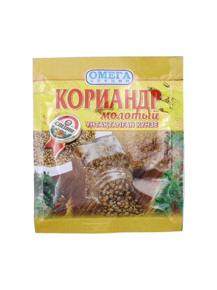 ПРИПРАВА ОМЕГА 15Г КОРИАНДР МОЛОТЫЙ