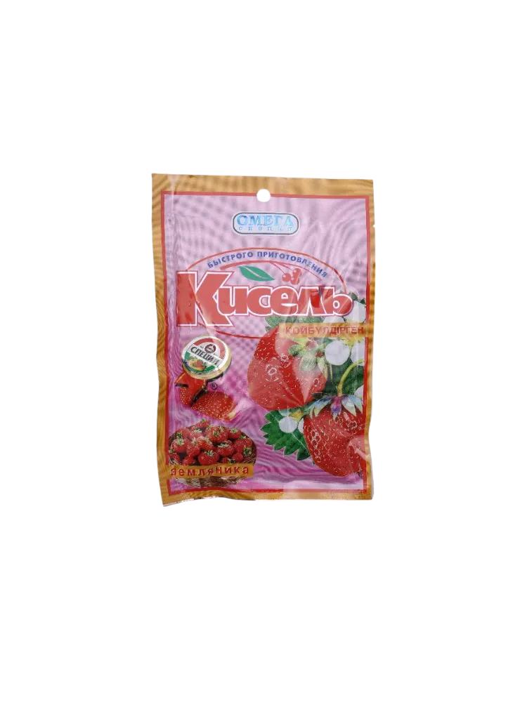 КИСЕЛЬ ОМЕГА 90Г ЗЕМЛЯНИКА  - фото 1