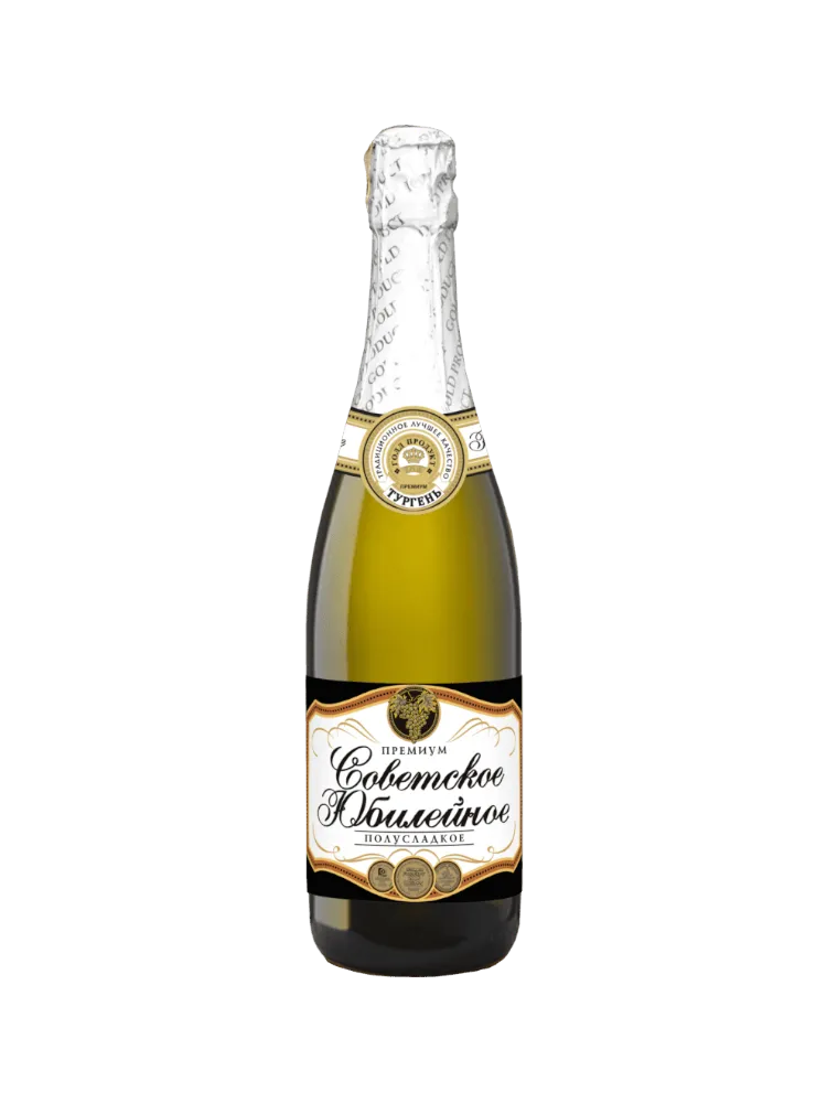 ШАМПАНСКОЕ ТУРГЕНЬ 0.75Л PREMIUM CUVE БЕЛ - фото 1