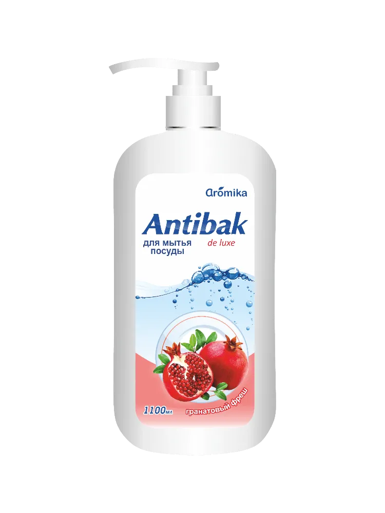 МОЮЩЕЕ СР-ВО ANTIBAK DE LUXE 1100МЛ ГРАНАТОВЫЙ ФРЕШ Д/ПОСУДЫ