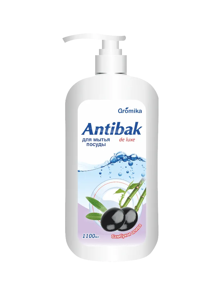 МОЮЩЕЕ СР-ВО ANTIBAK DE LUXE 1100МЛ БАМБУК/ОЛИВА Д/ПОСУДЫ