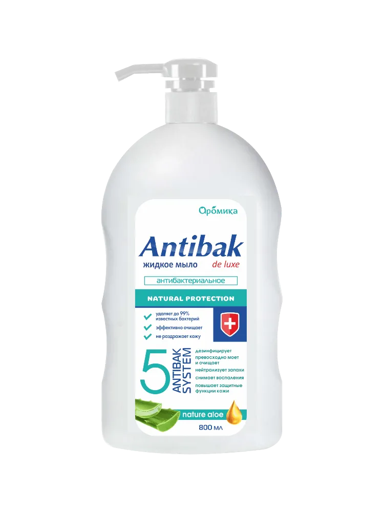 МЫЛО ANTIBAK 800МЛ АЛОЭ АНТИБАК ЖИД