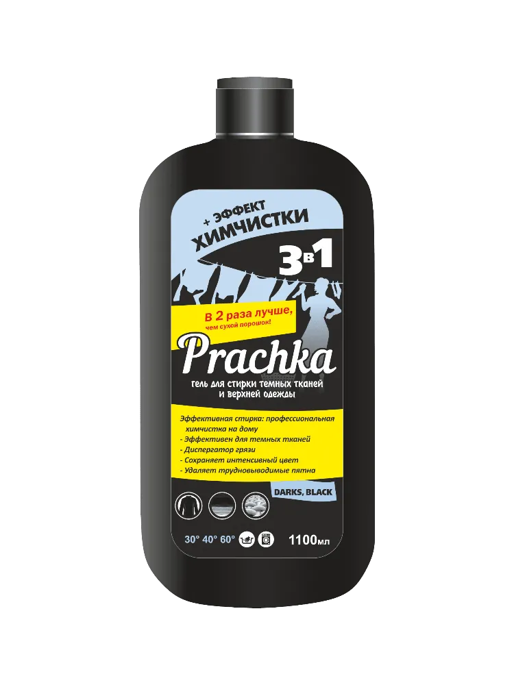 ГЕЛЬ Д/СТИРКИ PRACHKA 1100МЛ DARKS BLACK