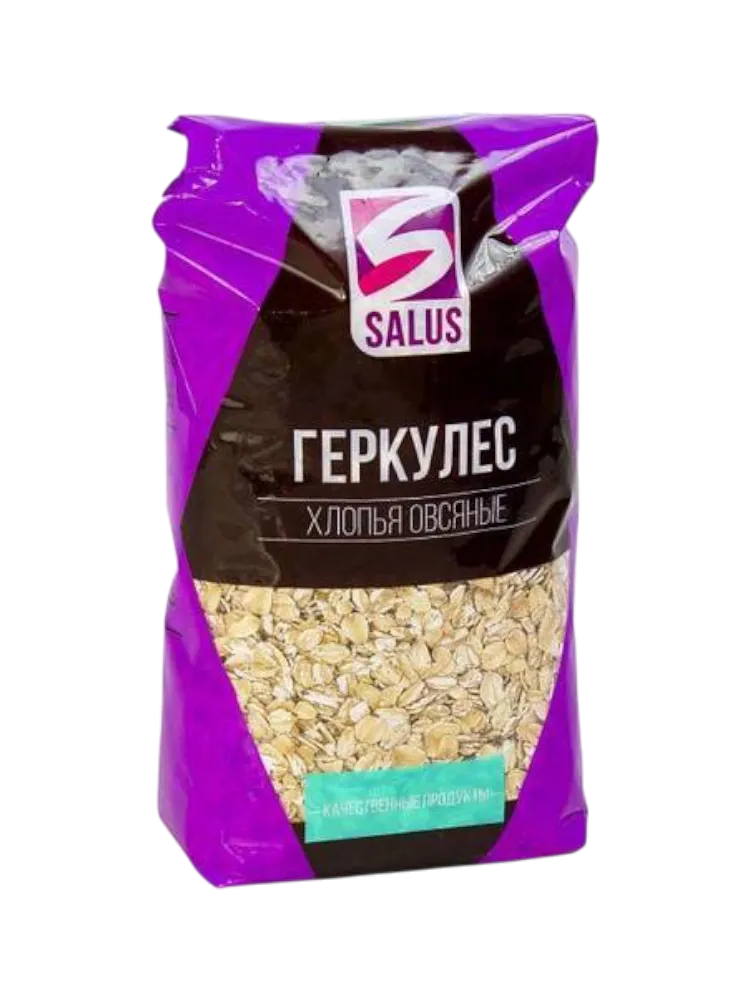ХЛОПЬЯ ОВСЯН SALUS 400Г ГЕРКУЛЕС