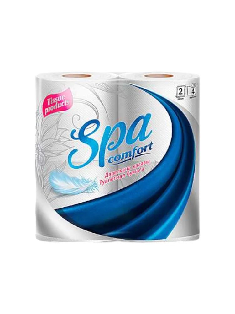 ТУАЛЕТНАЯ БУМАГА SPA COMFORT 2СЛ 4РУЛ 