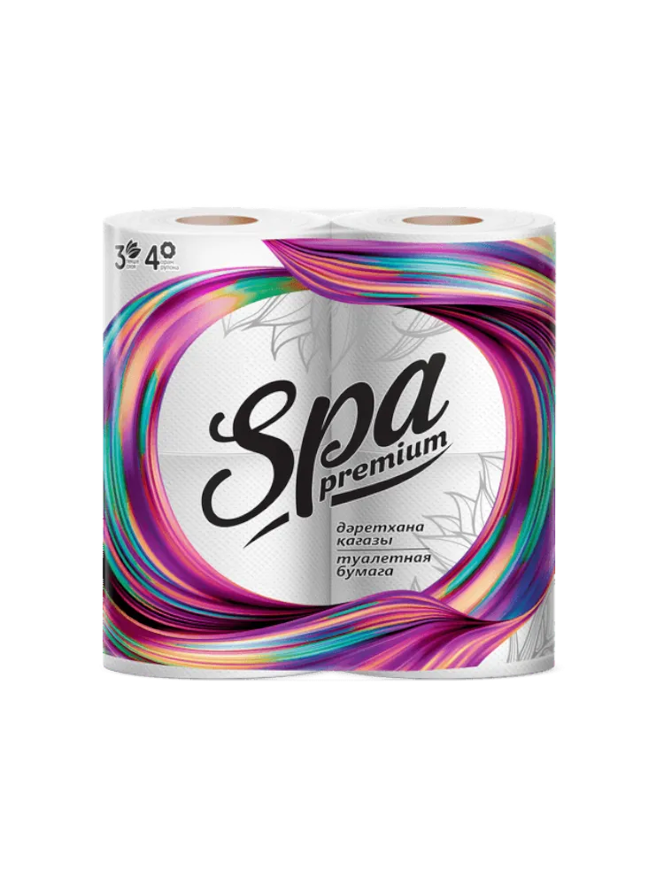 ТУАЛЕТНАЯ БУМАГА SPA PREMIUM 3СЛ 4РУЛ 