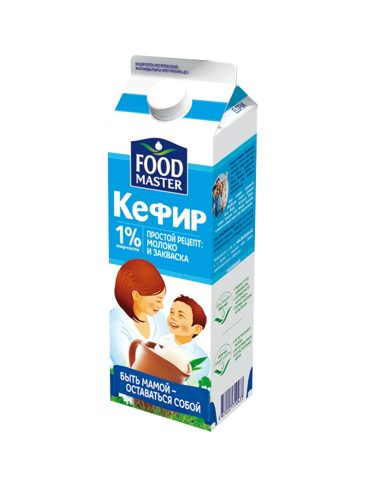КЕФИР FOOD MASTER 1% 1Л Т/П 