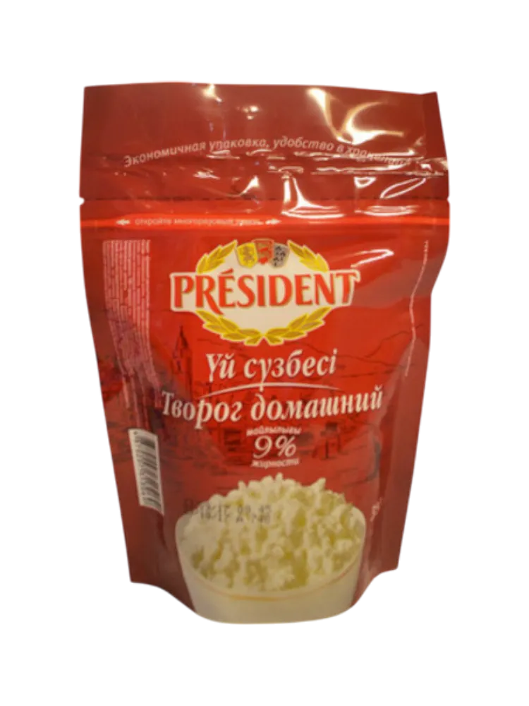 ТВОРОГ PRESIDENT 350Г 9% ДОМАШНИЙ