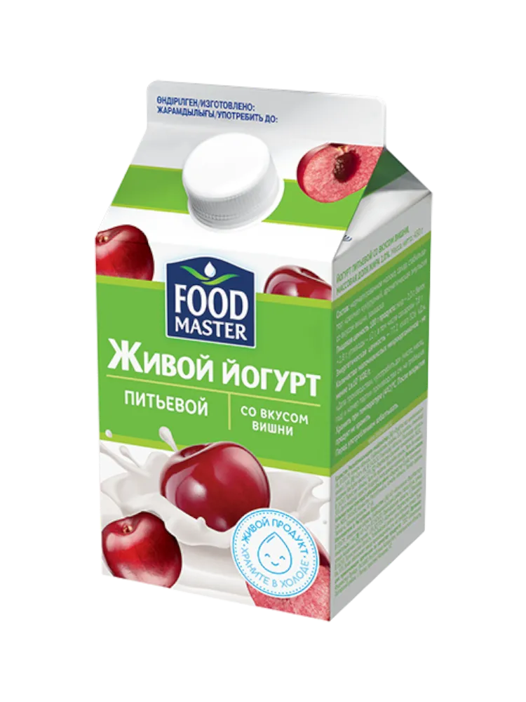 ЙОГУРТ FOOD MASTER 450Г ВИШНЯ 2% П/ППИТ