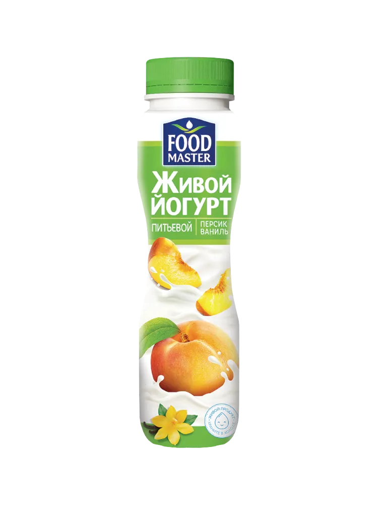 ЙОГУРТ FM 280Г ПЕРСИК СО ВКУСОМ ВАНИЛИ 1% 