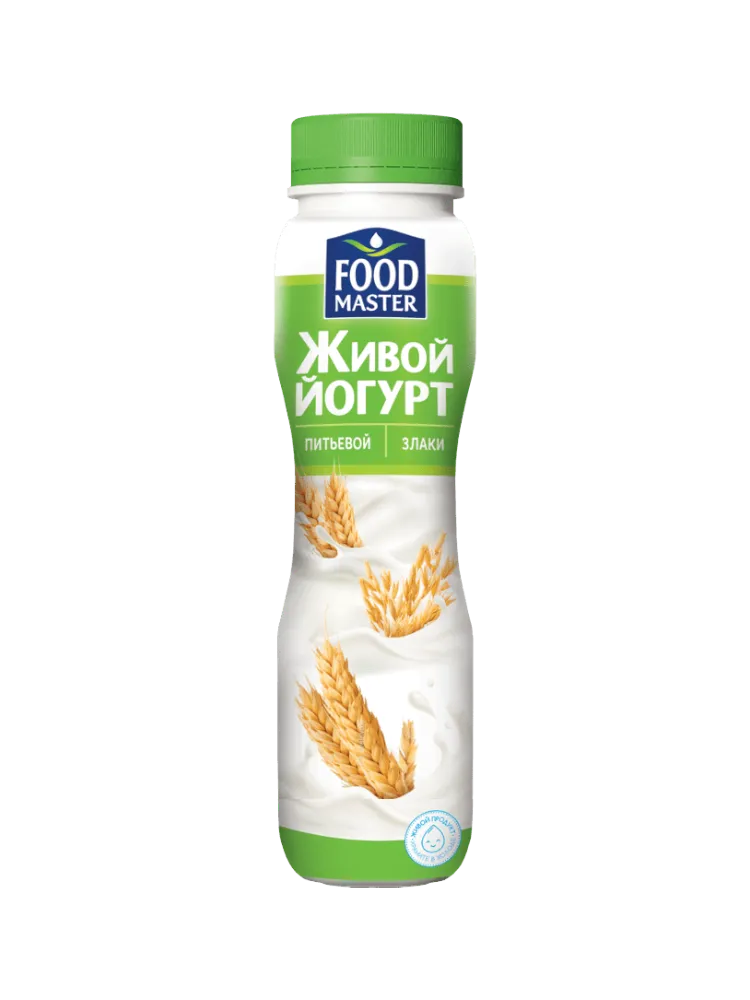 ЙОГУРТ ПИТЬЕВОЙ ЖИВОЙ ФМ ЗЛАКИ 1% 280Г 