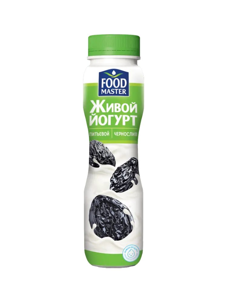 ЙОГУРТ ПИТЬЕВОЙ ЖИВОЙ ФМ ЧЕРНОСЛИВ 1% 280Г