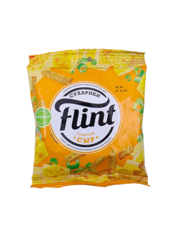 СУХАРИКИ FLINT 60Г СЫР