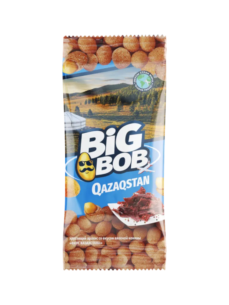 АРАХИС BIG BOB 50Г ВКУС КАЗАХСТАНА  ВЯЛЕНАЯ КОНИНА