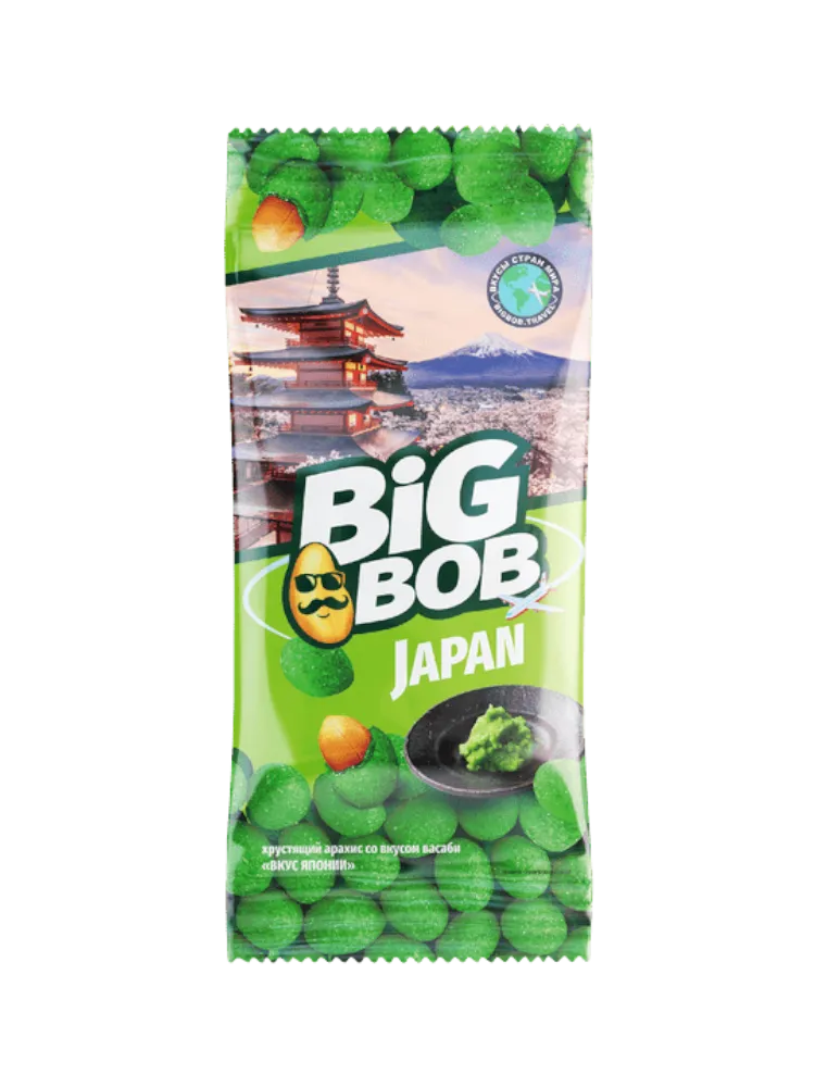 АРАХИС BIG BOB 50Г ВКУС ЯПОНИИ ВАСАБИ