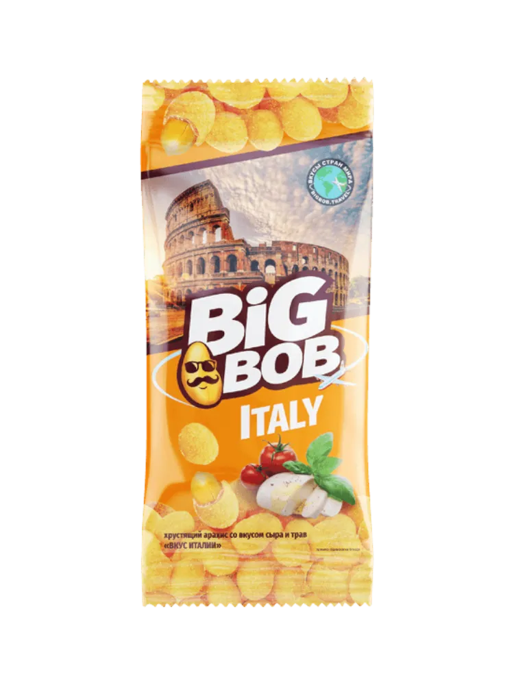 АРАХИС BIG BOB 50Г ВКУС ИТАЛИИ СЫР/ТРАВЫ