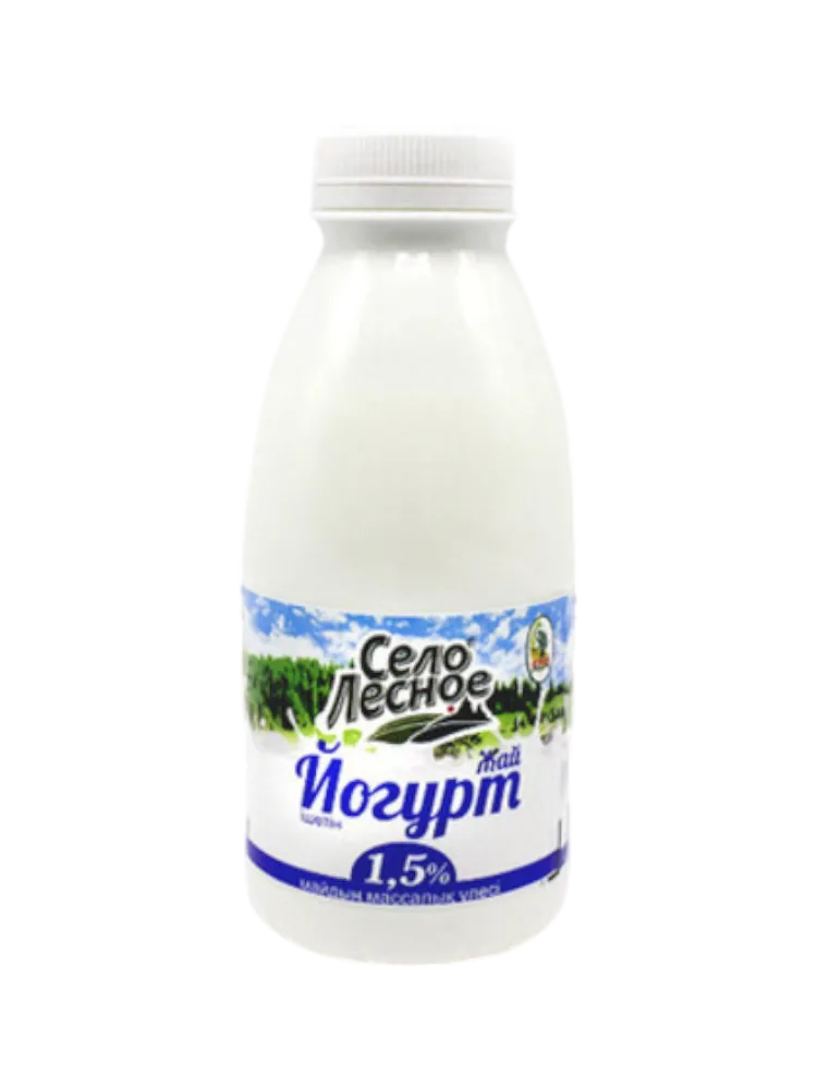 ЙОГУРТ СЕЛО ЛЕСНОЕ 450Г КЛУБНИКА 1.5%