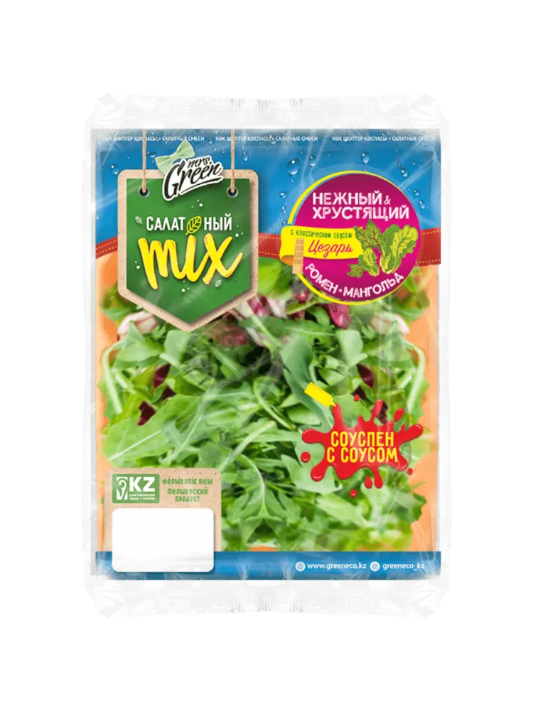САЛАТНЫЙ МИКС MR.GREEN ХРУСТЯЩИЙ+НЕЖНЫЙ 120Г