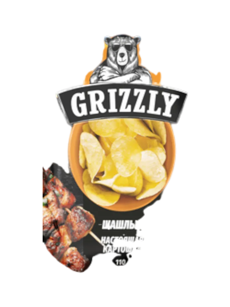 ЧИПСЫ КАРТ GRIZZLY 110Г ШАШЛЫК