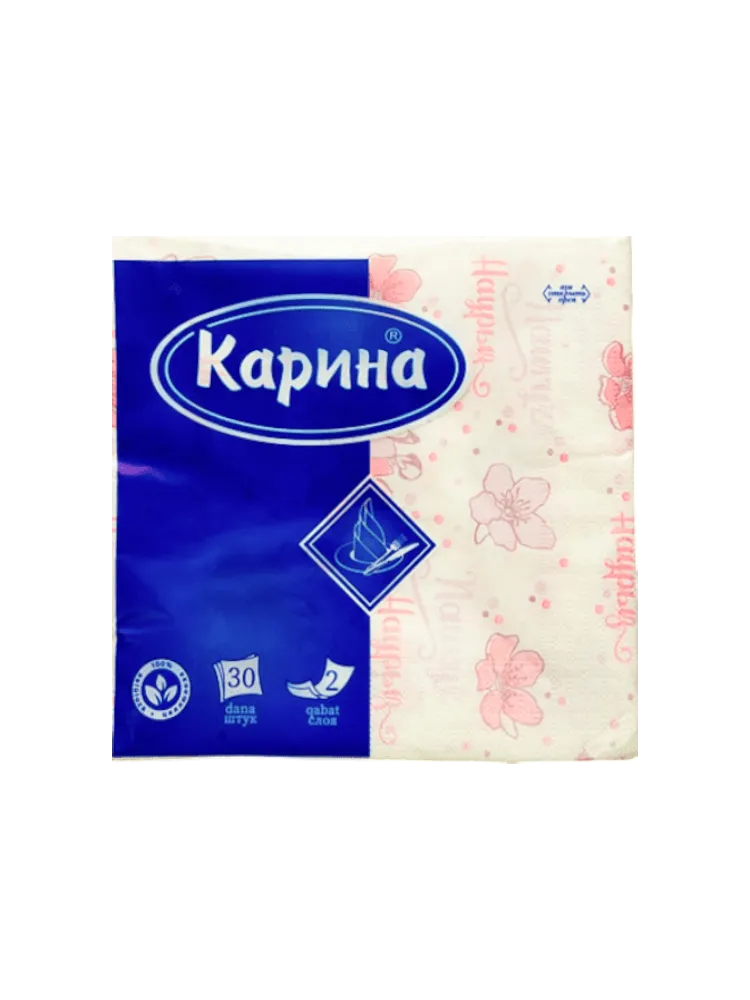 САЛФЕТКИ КАРИНА 30ШТ ЕВРО