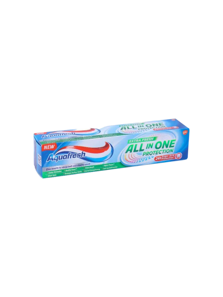 ЗУБ ПАСТА AQUAFRESH 100МЛ ALL IN ONE ЭКСТРА СВЕЖЕСТЬ