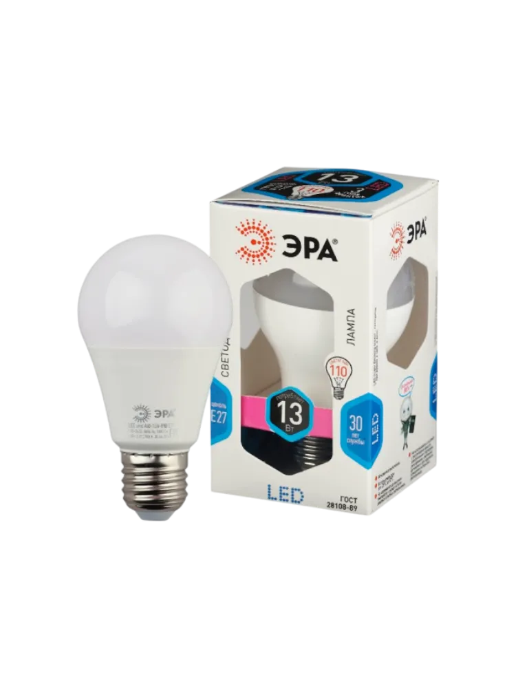 ЛАМПА ЭРА LED SMD А60-13W-840-E27 