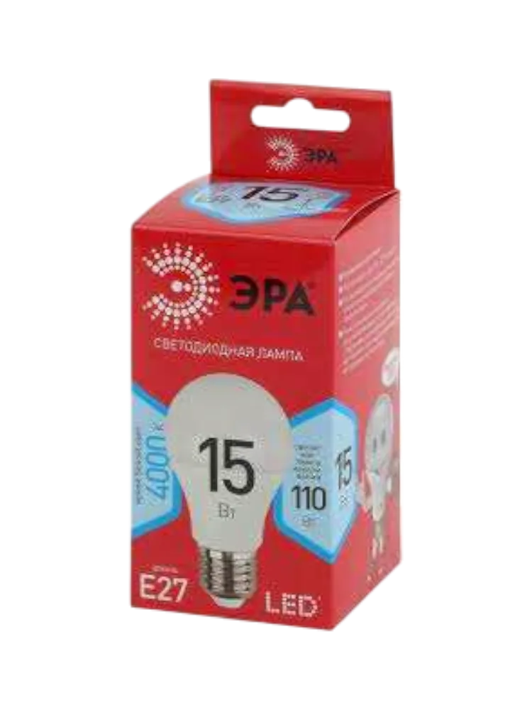 ЛАМПА СВЕТОДИОДНАЯ ЭРА LED A60-15W-840-E27R